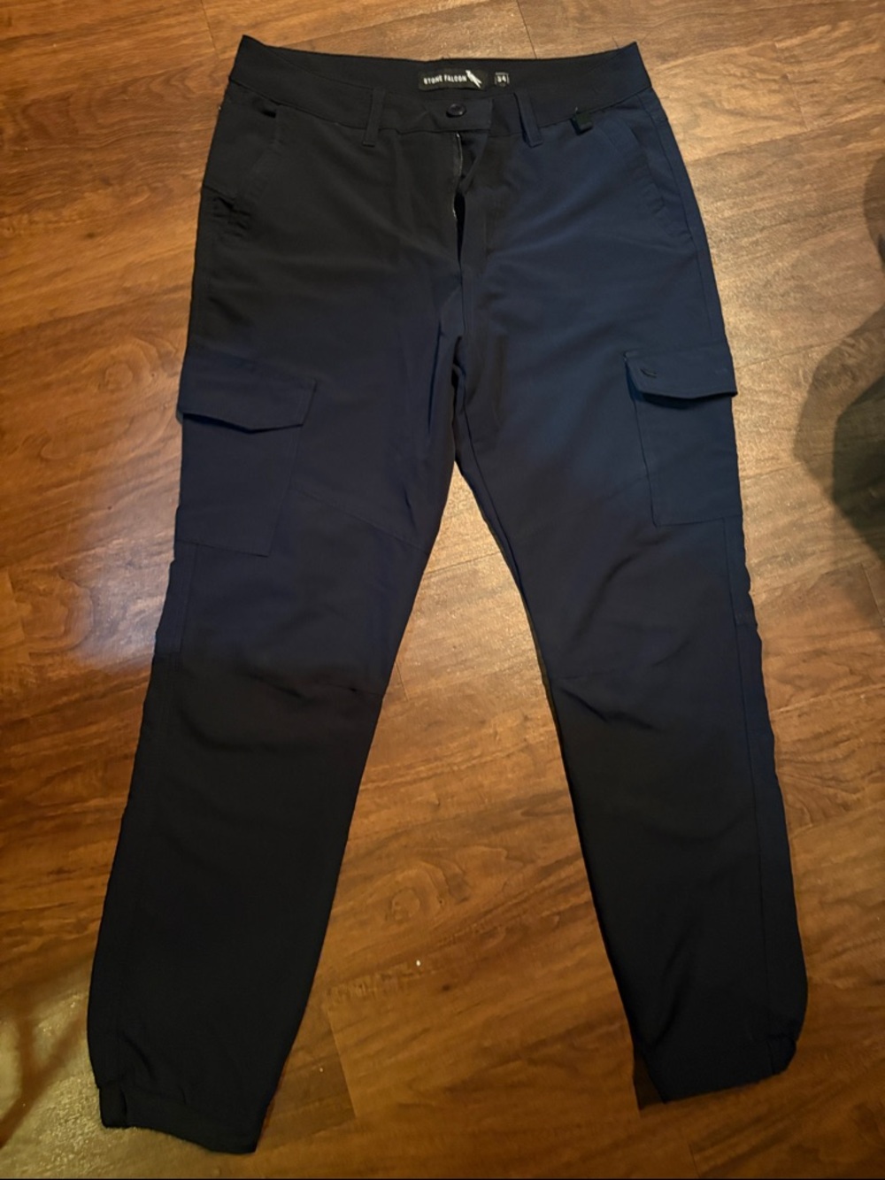 Men's black Cargo Jogger Pants Stone Falcon